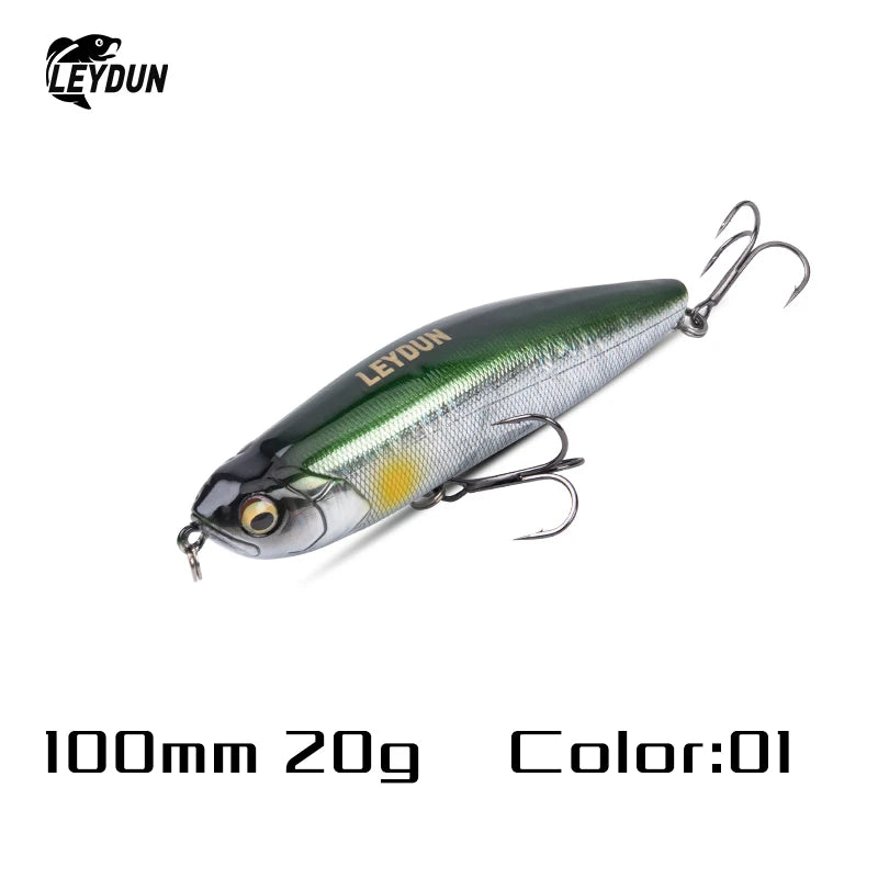 LEYDUN Z-Claw Fishing Lures Floating Pencil 86mm 100mm 120mm Topwater Hard Baits Surface Stickbait Good Action Bass Wobblers