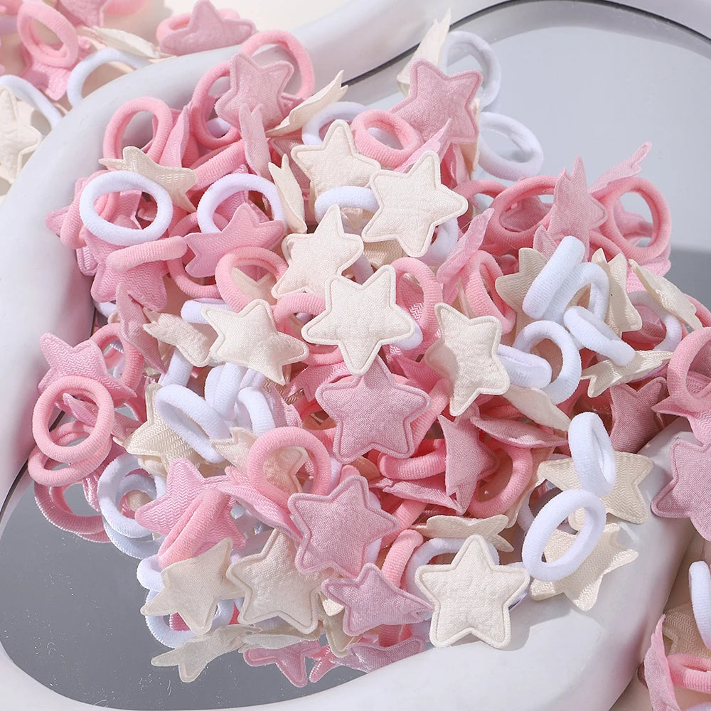 20pcs/lot Kids Elastic Hair Bands Girls Rubber Band For Children Sweets Scrunchie Hair Ties Cute Baby Hair Accessories
