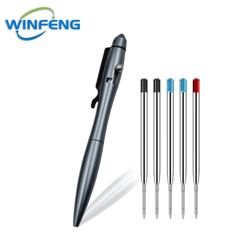 High Quality Metal Tactical Pen Self Defense Ballpoint Pen School Office Stationery Supplies Emergency Survival Glass Breaker