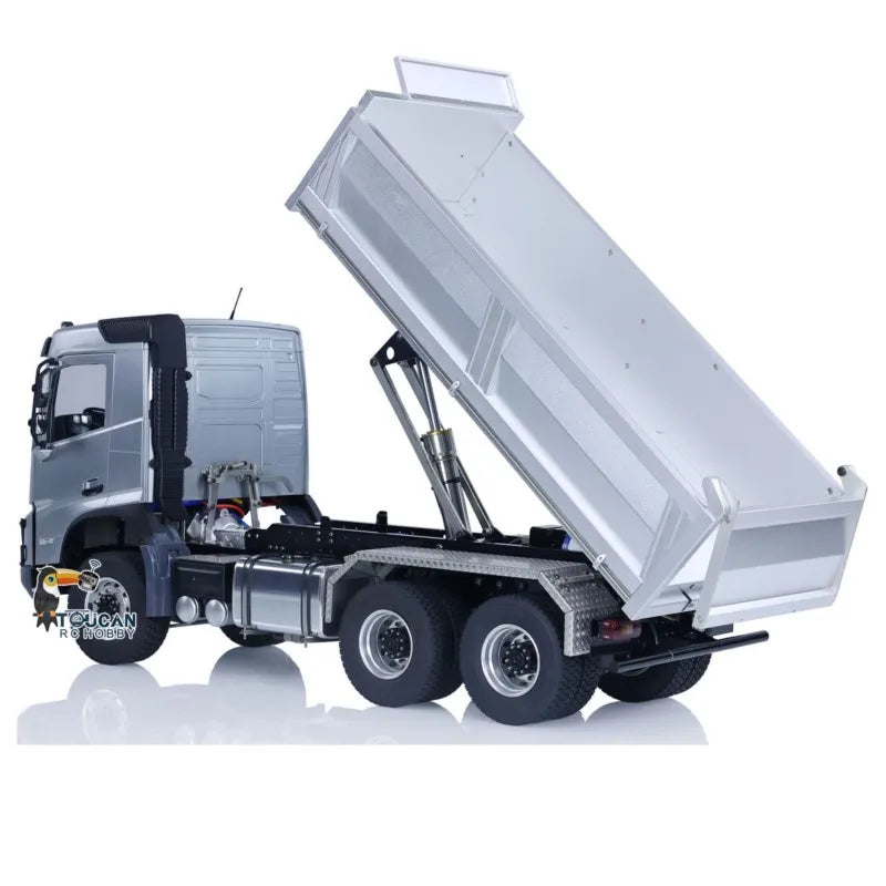 1/14 Double E 6x6 FMX Metal Hydraulic RC Dump Trucks Controlled Dumper Cars Painted Finished Electric Vehicle Toys Model TH23144