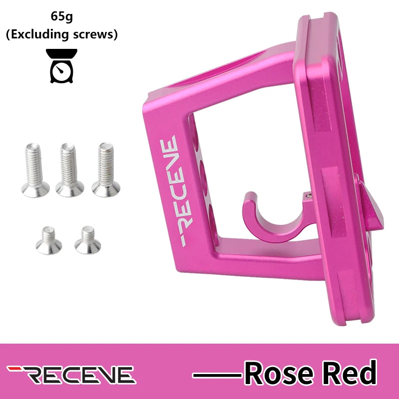 RECEVE Folding Bike Front Shelf Mount 3 Hole Bicycle Split Pig Nose Pad BMX Aluminum Alloy Front Bag Carrier Block For Brompton