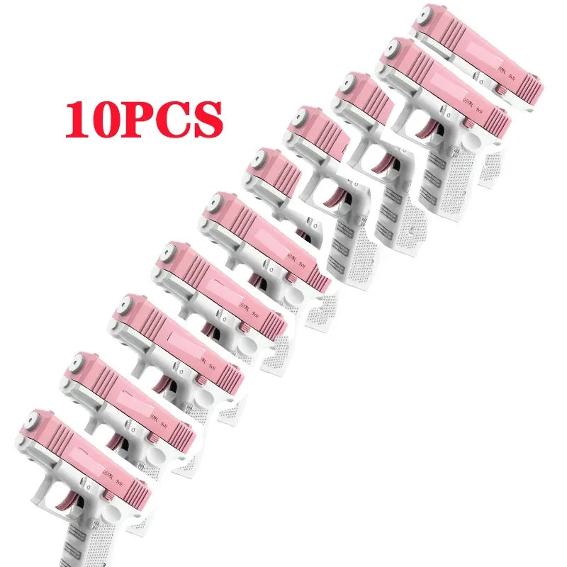 GOWKE 10PCS New Water Gun NON Electric Pistol Shooting Toy Full Automatic Summer Beach Toy For Kids Children Boys Girls Adults