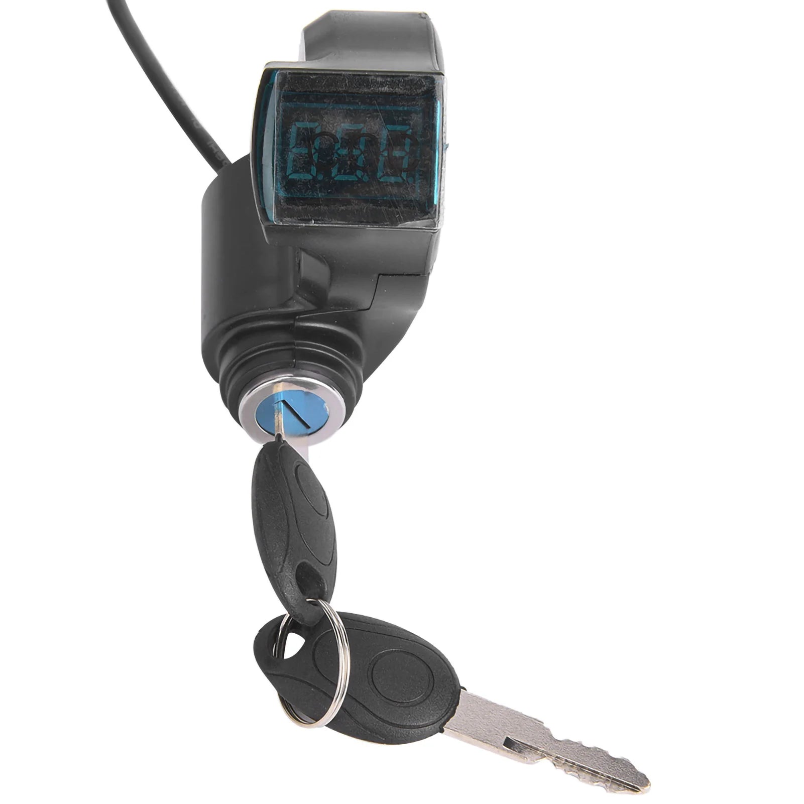 E-Bike Thumb Throttle Digital Battery Voltage Display Switch Power with Key Lock E-Bike Battery Display E-Bike Voltage Display