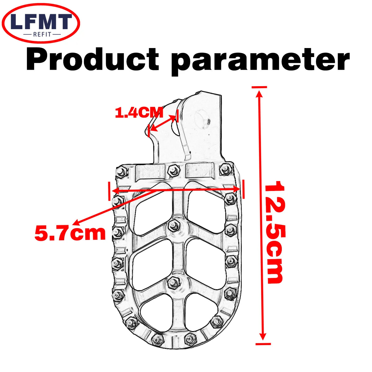 Motorcycle CNC Foot Pegs Pedal Mounting Pedals Retrofit Bracket For Sur-Ron Surron Light Bee X/S Talaria Electric Off-Road Bike