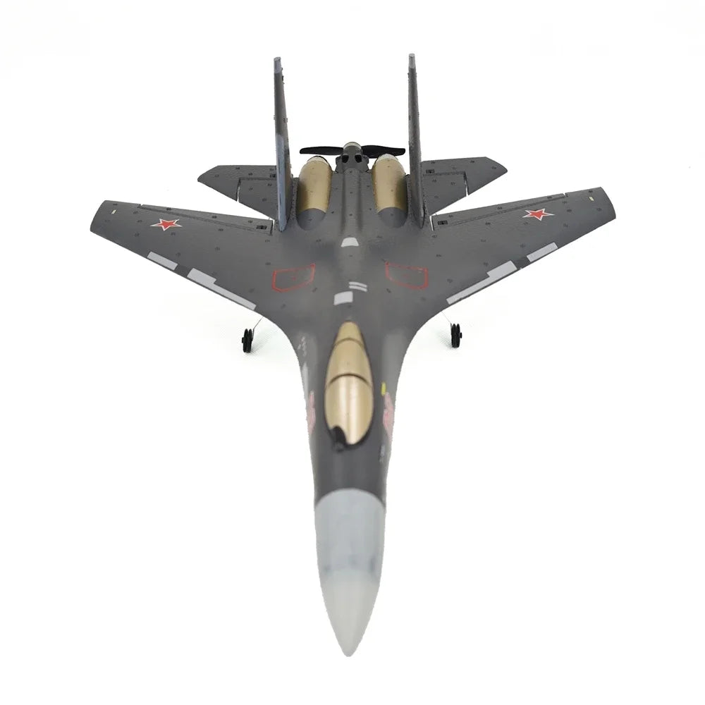 QF009 J16 Rc Plane 4CH Foam Remote Control Airplane Su35 Model Glider 2.4G 360° Flip-Roll 525mm Fixed Wing Fighter Aircraft Toy