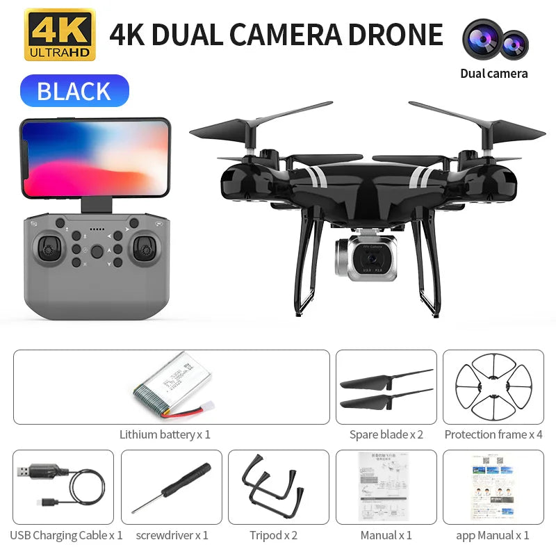 KBDFA KY101 RC Drone Professional 4K HD Camera Aerial Photography Brushless Motor WIFI Lifting Obstacle Avoidance RC Quadcopter
