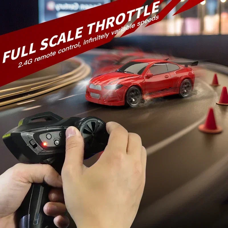 1∶64 2.4G High Speed Drift Rc Car 4WD Remote Control Car Four Wheel Drive Radio Controlled Mini RTR Racing Model Boys Toys Gifts