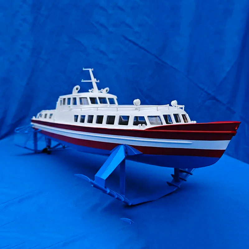 1/30 RC Finished Boat PT20 Hydrofoil Boat Model Kit DIY Hand-Assembled Boat Model Toy Gift Remote Control Yacht Model