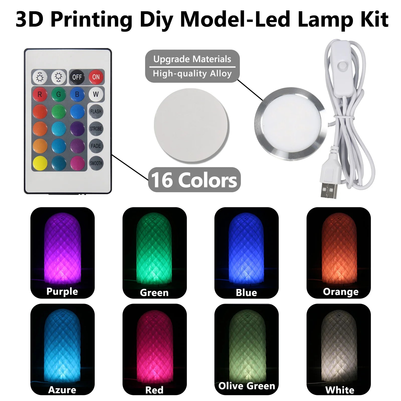 For Bambu Lab 3D Printing DIY Creative Model Computer Wireless Mouse Aviation Model Engine LED Light Kit 001 3D Printer Par