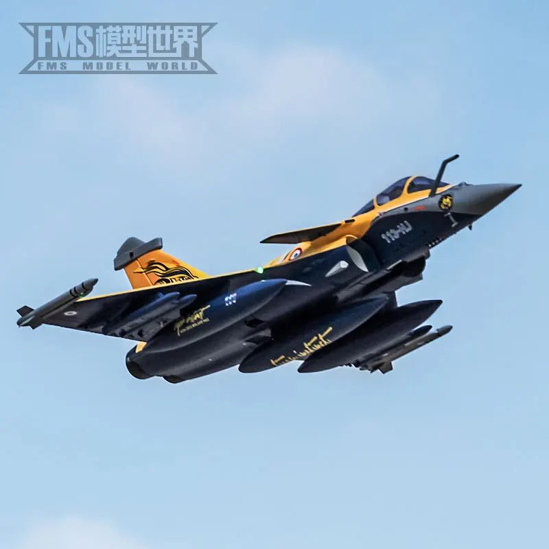 FMS 80mm French Rafale Fighter RC Plane 1/10 Scale Brushless Motor Remote Control Fixed Wing Model PNP/Semi-Assembled