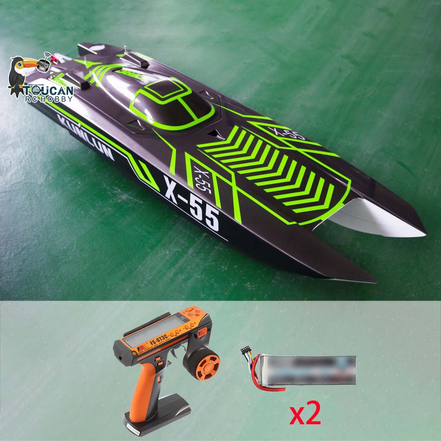 DTRC X55  RC High Speed Racing Boats Waterproof 130km/h Remote Control Ship Model Outdoor Water Toys THZH1595