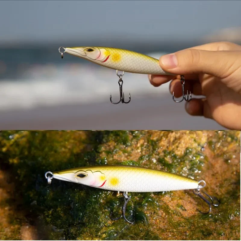Teknik Fishing Lure 2024 Floating Pencil Bait 90/110/130mm Stickbait Asturias Wobbler Topwater Asturias Lures for seabass bonitos