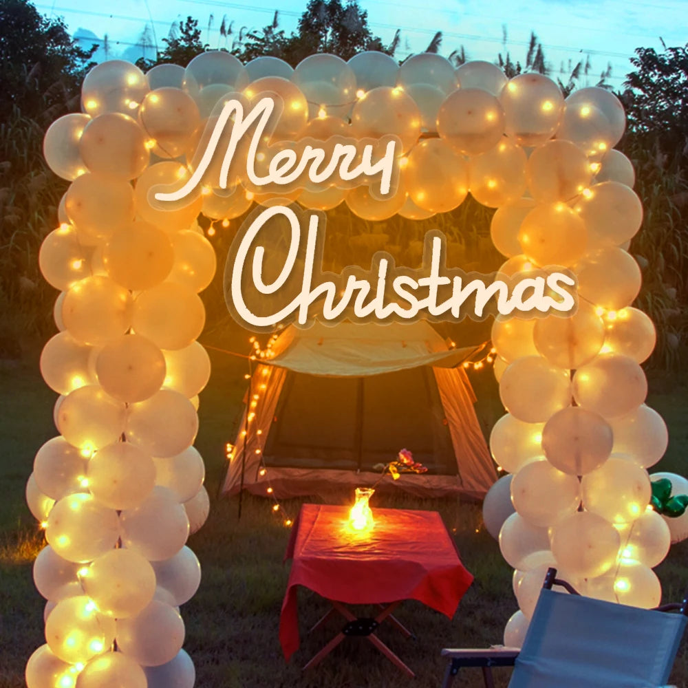 Christmas Neon Light Sign Wall Art Lamp for Bar Room Decor Merry Christmas Night Garden Lighting Home Bar Perfect Gift