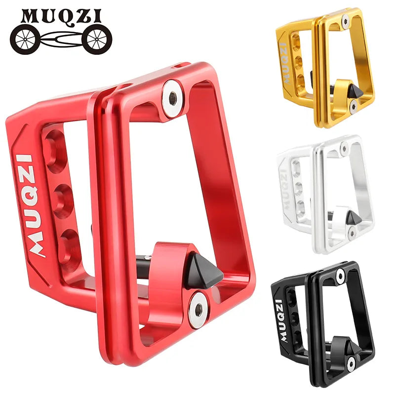 MUQZI Folding Bike Front Carrier Adapter Folding Bag Cargo Rack Bracket Aluminum Alloy Mount Base for Brompton