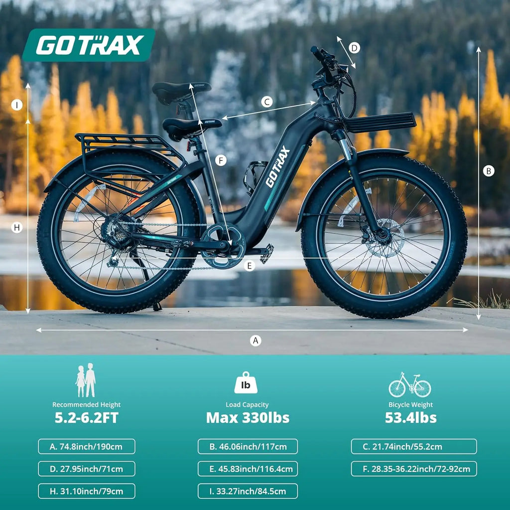 20" Folding Electric Bike with 40Miles (Pedal-assist1) by 48V Battery, 20Mph Power by Peak 500W, Adult Electric Bicycle