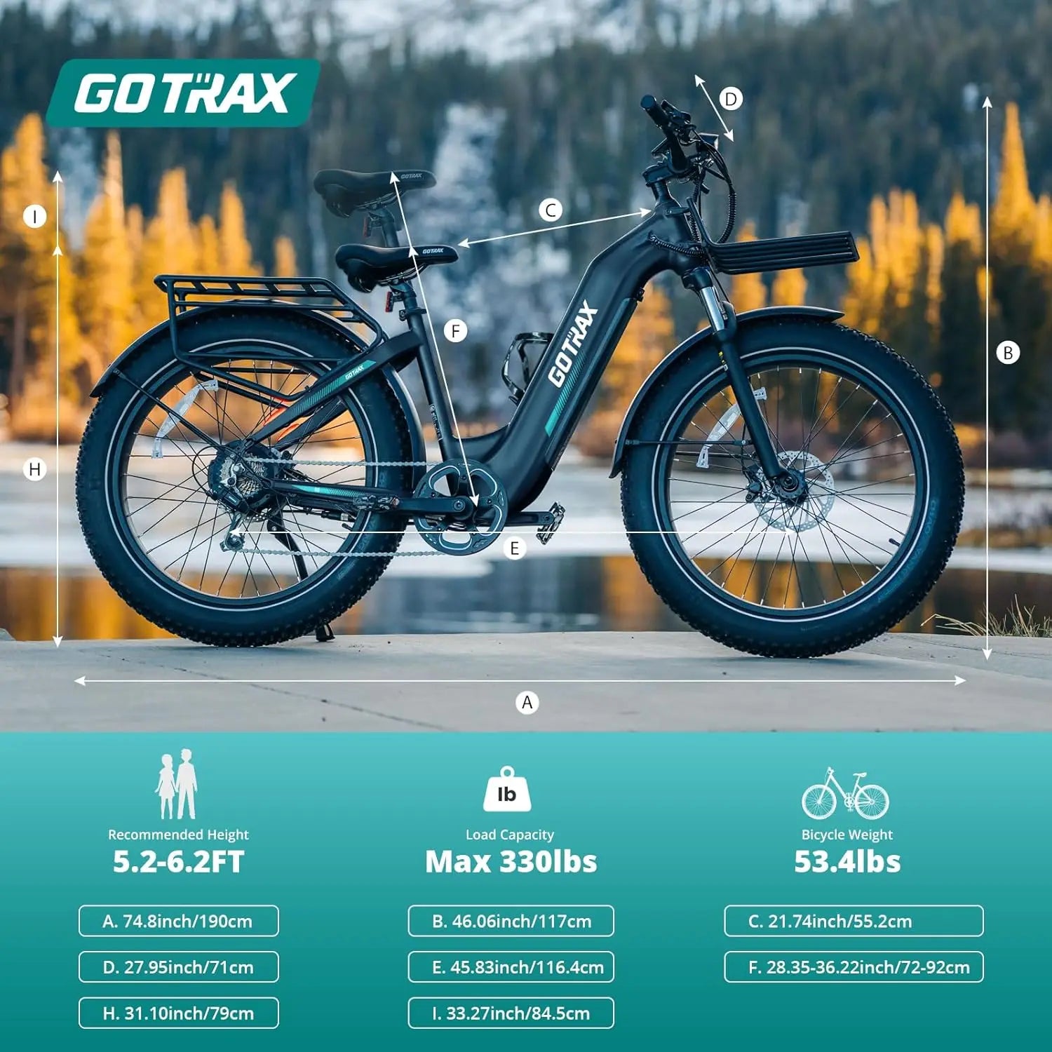 20" Folding Electric Bike with 40Miles (Pedal-assist1) by 48V Battery, 20Mph Power by Peak 500W, Adult Electric Bicycle