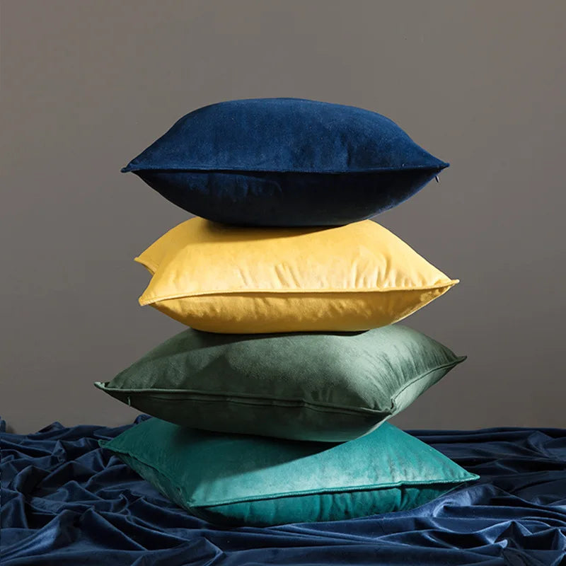 50*50/60*60High Quality Velvet Cushion Cover Bed Pillow Case For Sofa Car Housse De Coussin Decorative Pillows Nordic Home Decor