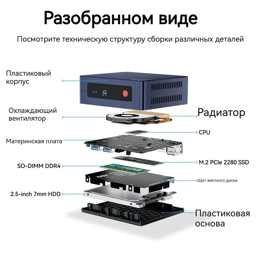 Beelink S12 Pro Intel Alder Lake N100 N95 N5095 Mini Pc DDR4 16GB 500GB Wifi6 BT5.2 Diy Desktop Gaming Computer