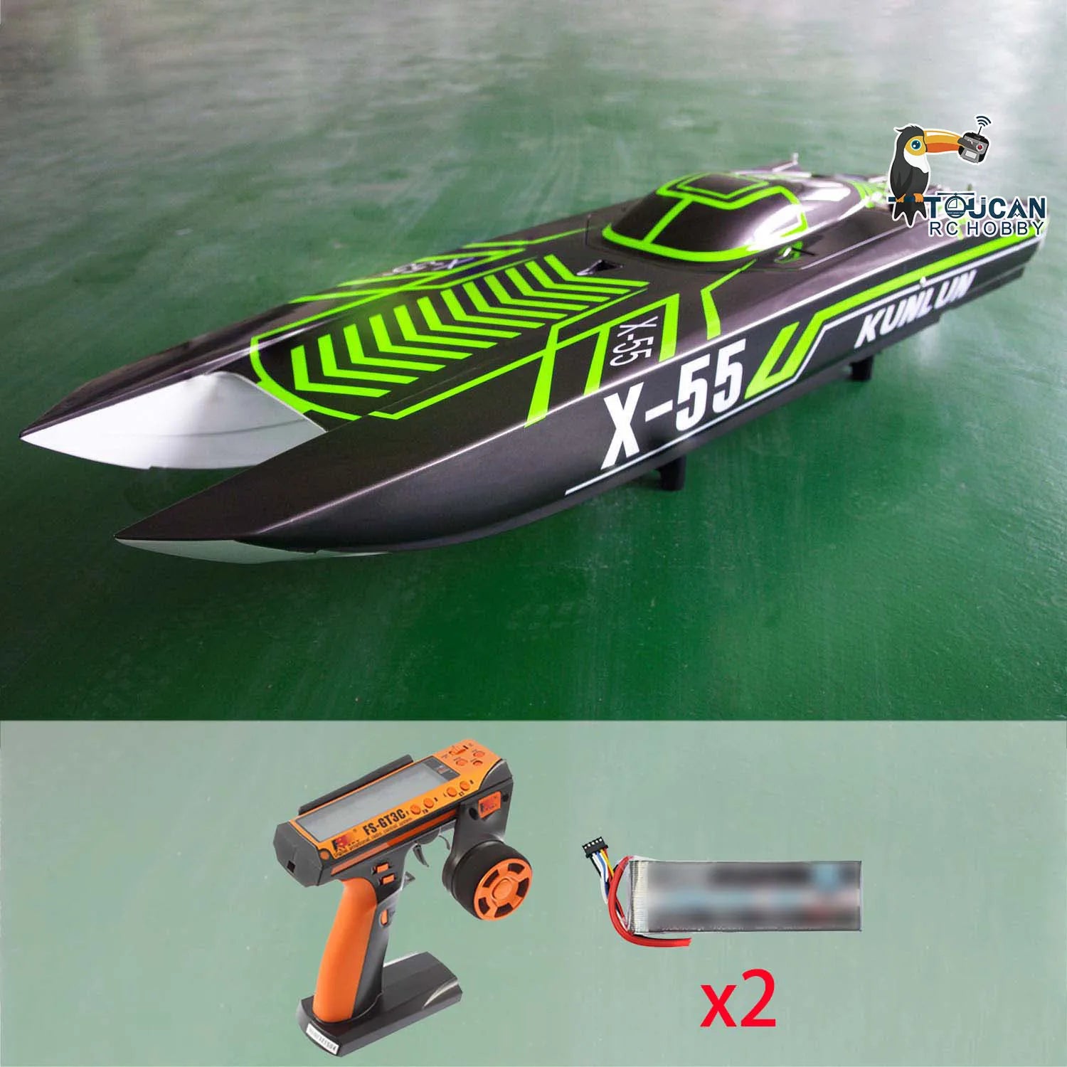 DTRC X55  RC High Speed Racing Boats Waterproof 130km/h Remote Control Ship Model Outdoor Water Toys THZH1595