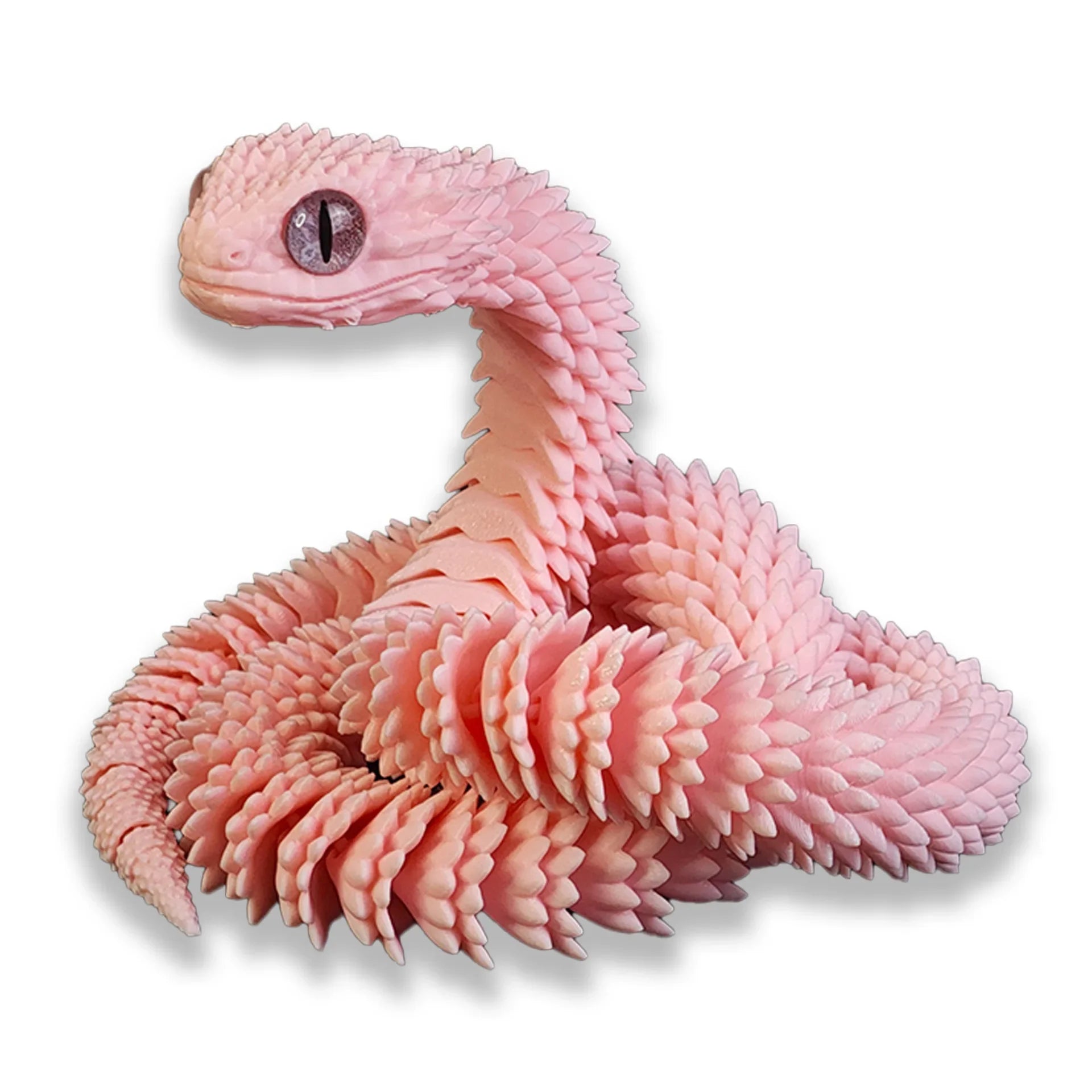 3D Printed Snake Multi-Joint Rotatable Stereoscopic Snake Office Desktop Ornament Home Decor Animal Model Figurine Car Decor