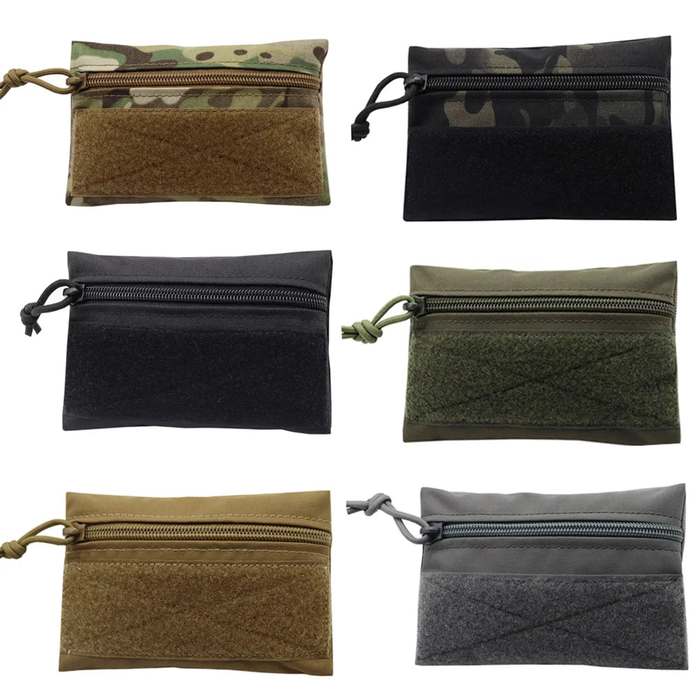 VULPO  Tactical Micro Candy Pouch Portable Storage Bag Hunting Vest Patch Pouch MK3 MK4 Airsoft Chest Rig Vest Attached Pouch