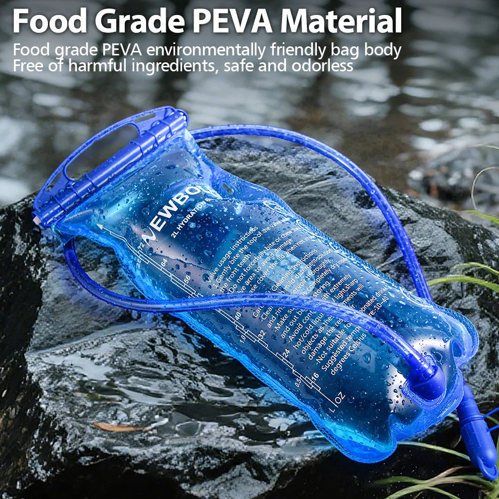 NEWBOLER Water Bag Reservoir Water Replenishment Bag Storage Bag without Bisphenol 1.5L 2L 3L Running Sports Tank Backpack