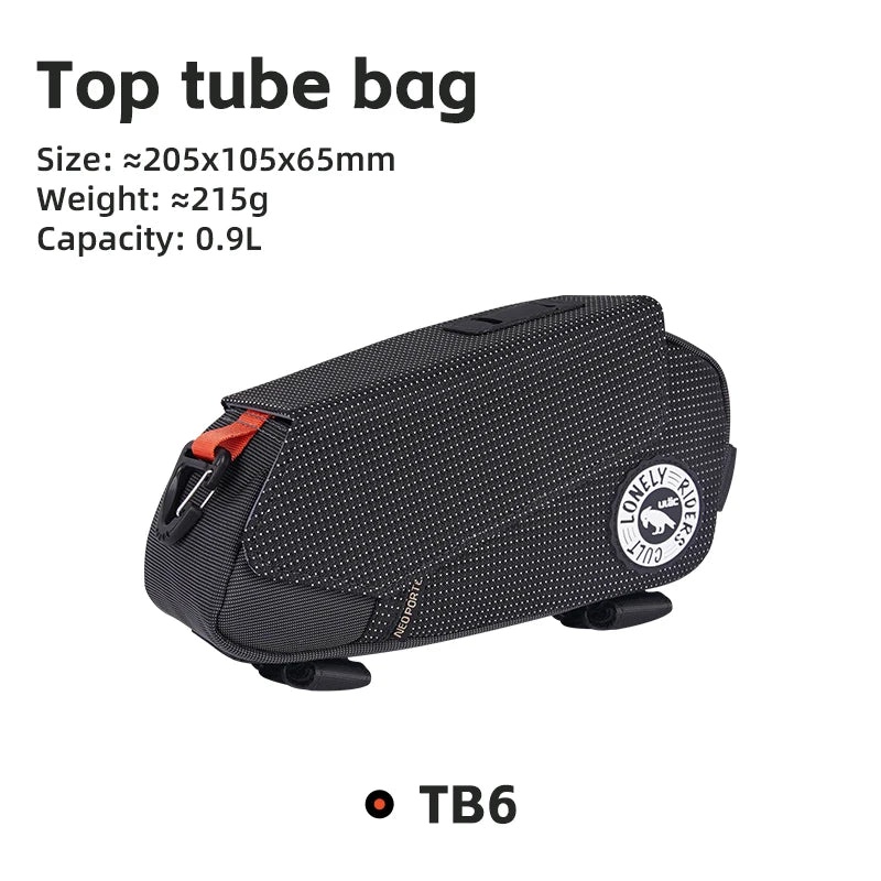 Ulac Triangle Cycling Bag Bicycle Front Saddle Tube Bag Bike Frame Pouch Bag Holder Outdoor MTB Mountain Bag Waterproof Fabric