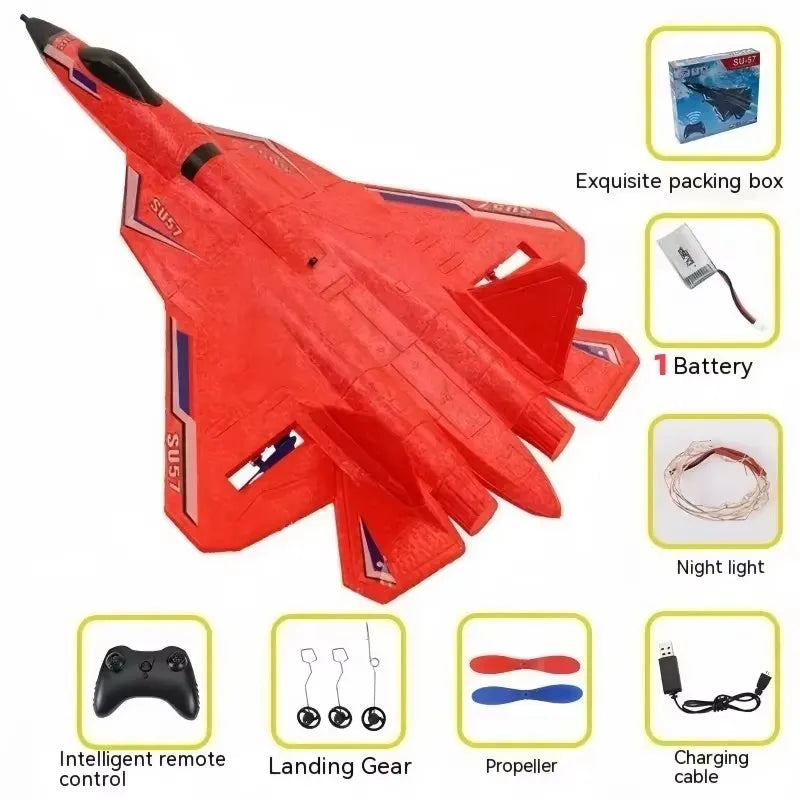 ZY525 Water Remote Control Small Aircraft for Boys and Children Toys Fixed Wing Aircraft Model Water, Land, and Air Aircraft j20