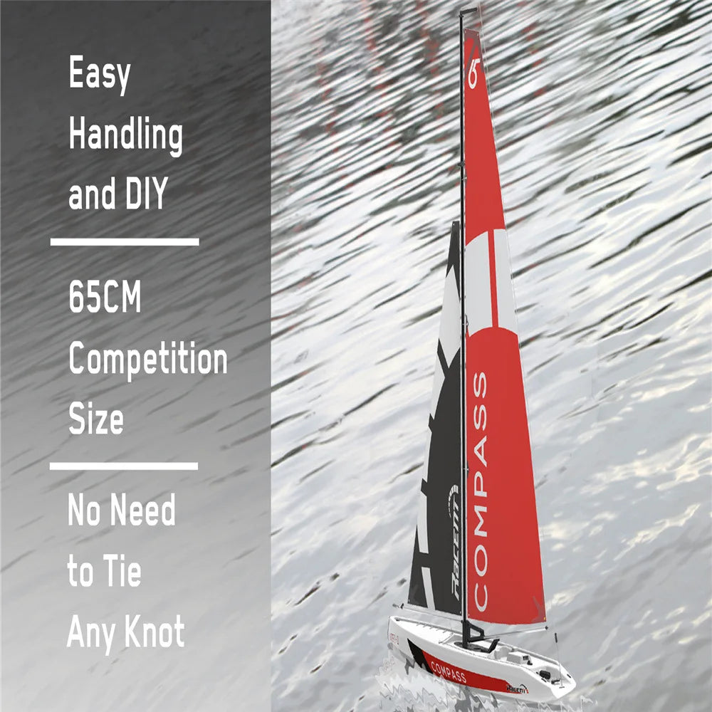 New Olans 791-1 Competitive Diy Remote Control Sailboat Remote Control Toy Electric Remote Control High-Speed Sailboat Model Toy