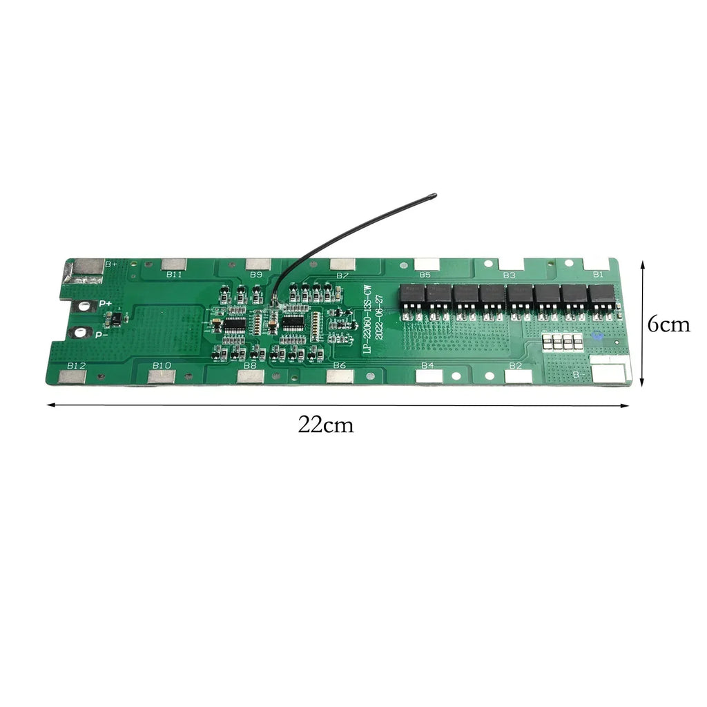 13S 6P 48V Spare E-Bike Battery Box Holder PCB Board With Balance For E-Scooter 48V E-bike Batteries E-bike Battery BoxPCB Board