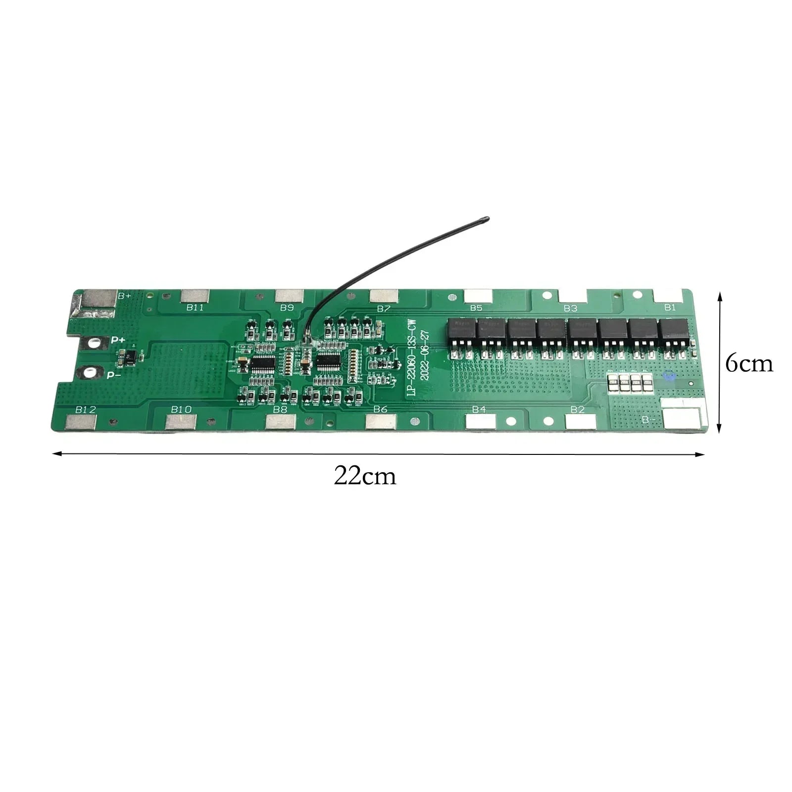 13S 6P 48V Spare E-Bike Battery Box Holder PCB Board With Balance For E-Scooter 48V E-bike Batteries E-bike Battery BoxPCB Board