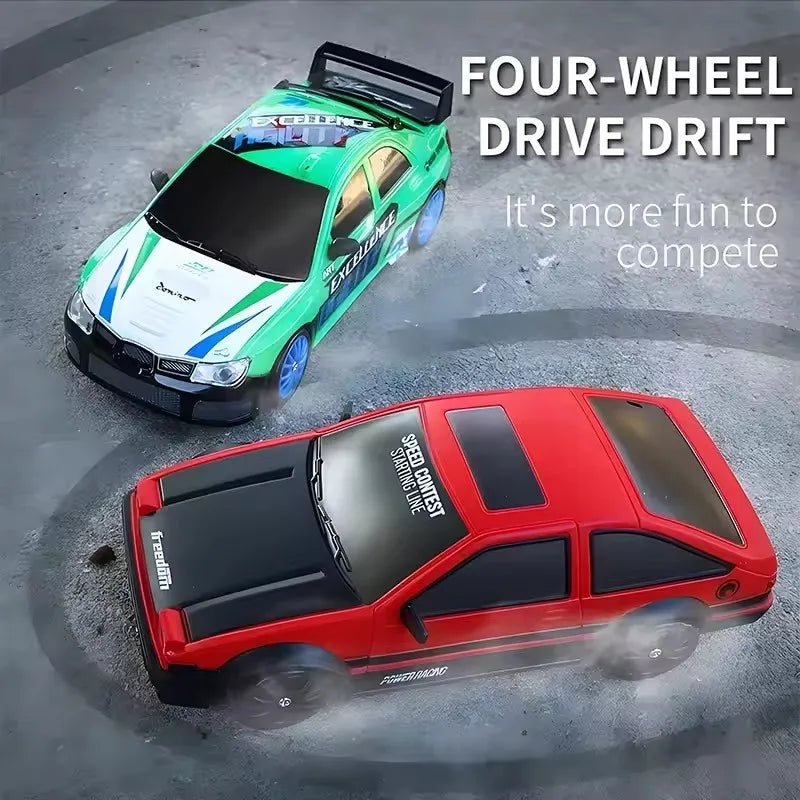 RC Drift Car With LED Light 4WD Remote Control Vehicle AE86 Professional High Speed ​​Racing Toys for Kids Children Adults Gifts