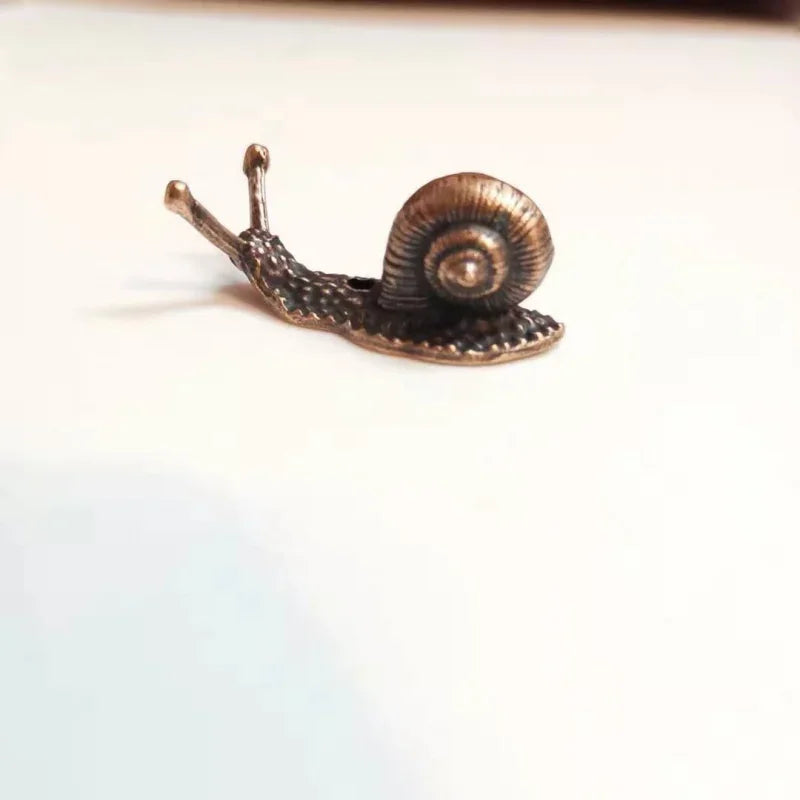 Creative Alloy Snail Small Ornaments Small Turtle Cute Vivid Little Animal Home Decoration Bonsai with Incense Crafts Figurines