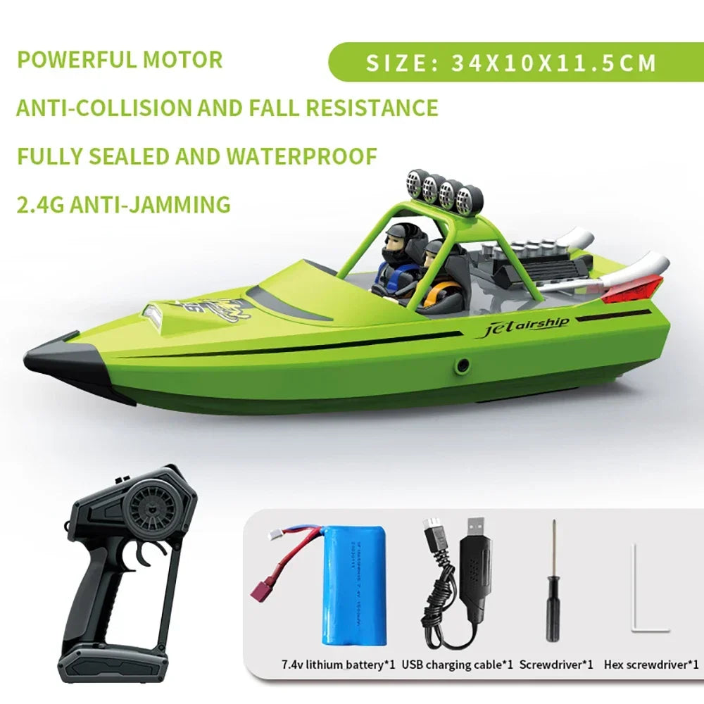 TY725 RC Boat TURBOJET PUMP High-Speed ​​Remote Control Jet Boat Low Battery Alarm Function Adult Children Toys Gift