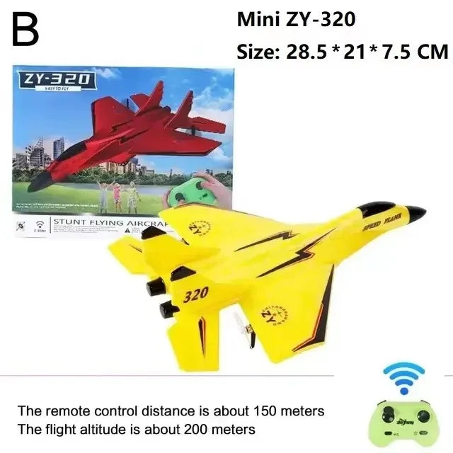 ZY525 Water Remote Control Small Aircraft for Boys and Children Toys Fixed Wing Aircraft Model Water, Land, and Air Aircraft j20