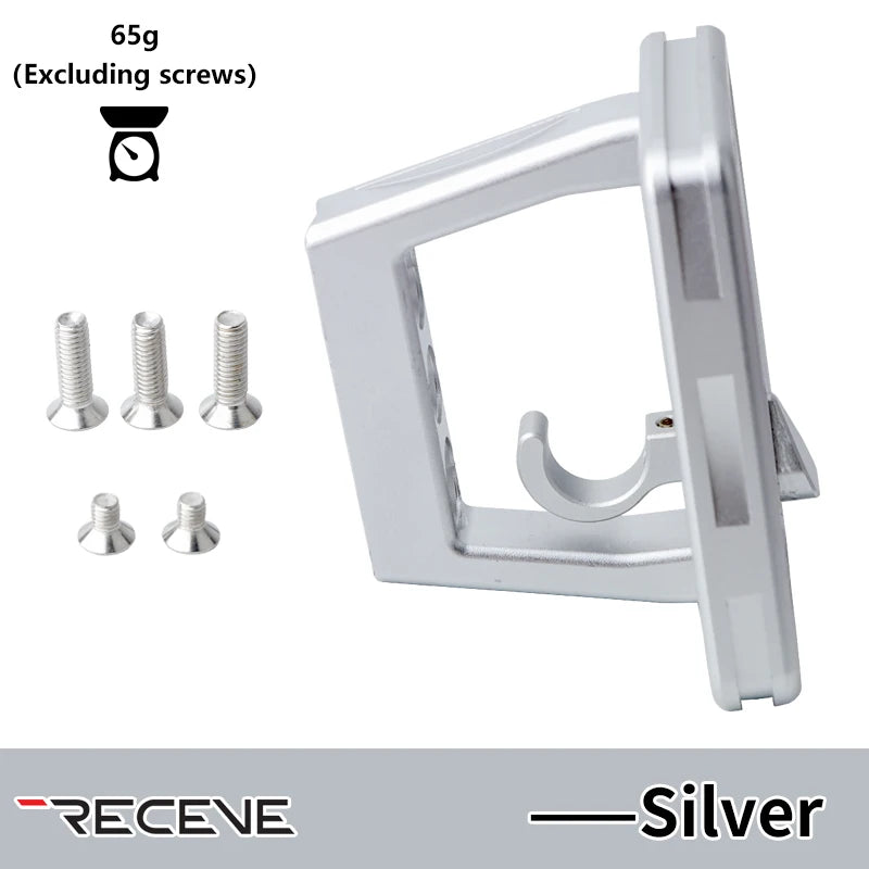 RECEVE Folding Bike Front Shelf Mount 3 Hole Bicycle Split Pig Nose Pad BMX Aluminum Alloy Front Bag Carrier Block For Brompton
