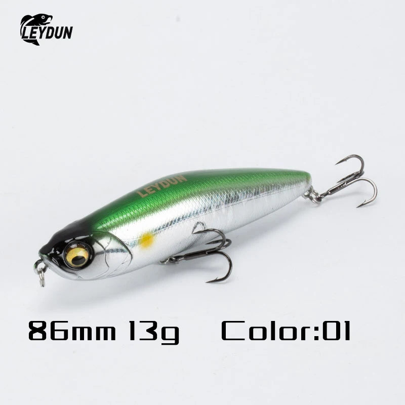 LEYDUN Z-Claw Fishing Lures Floating Pencil 86mm 100mm 120mm Topwater Hard Baits Surface Stickbait Good Action Bass Wobblers