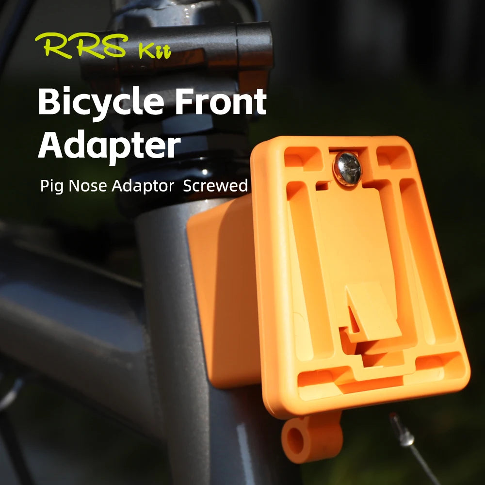 RRSKIT Folding Bike Front Bag Carrier Block Bag Bracket  For Brompton Front Carrier Mount Base Adapter