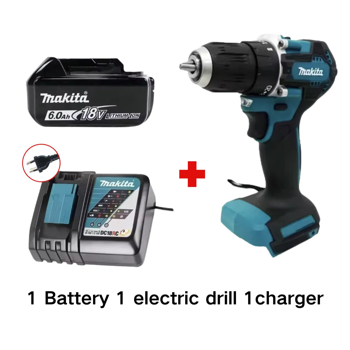 Original Makita DDF487 Cordless Driver Drill Brushless Electric Impact Screwdriver Rechargeable Power Tool 18V With battery