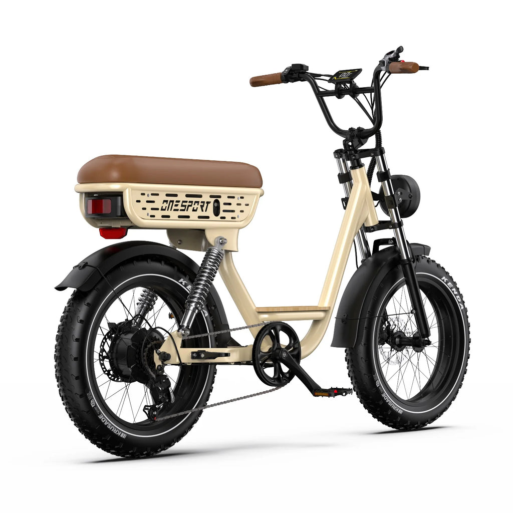 ONESPORT W77 Electric Bicycle 500W 48V 18Ah Lithium Battery E-Bike for Adults 20*4 Wide Tires Urban Commuting Electric Vehicle