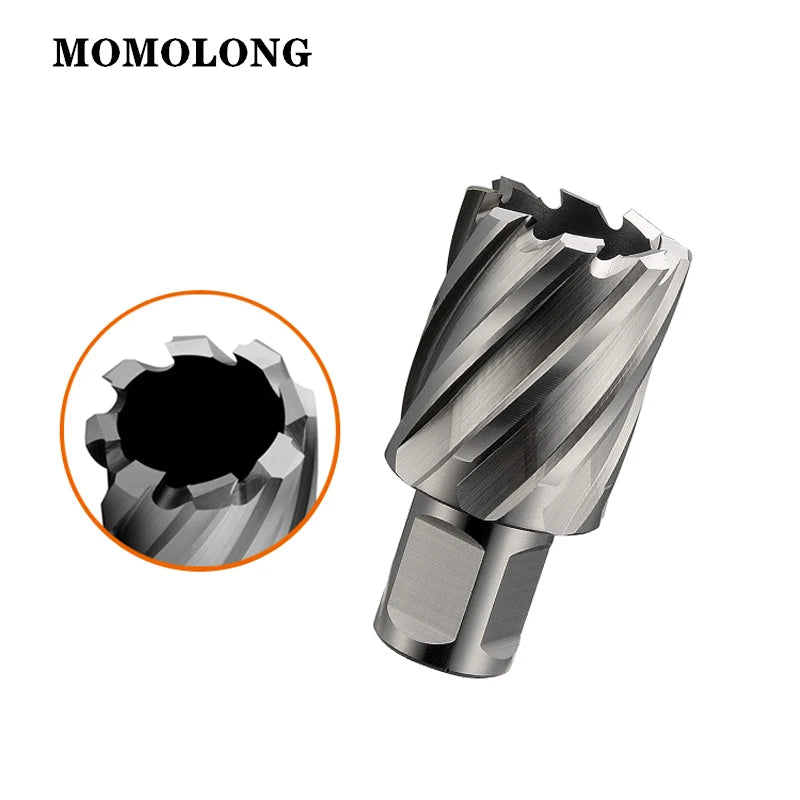 HSS-E Annular Cutter With 3/4" Weldon Shank 35mm High Speed ​​Steel Core Drill Diameter 12--60mm x 35mm Hole Saw Cut Depth 35mm