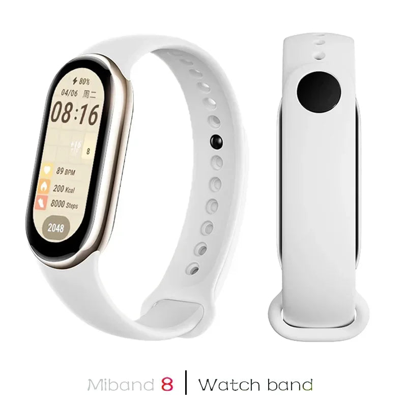 Sport Watchbands For Xiaomi Mi band 8-9 NFC Replacement miband9/8 silicone Bracelet waterproof Strap smart mi band 9 Accessories