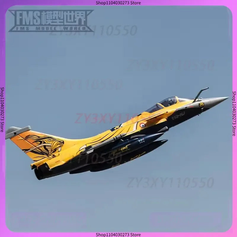 FMS 80mm French Rafale Fighter RC Plane 1/10 Scale Brushless Motor Remote Control Fixed Wing Model PNP/Semi-Assembled