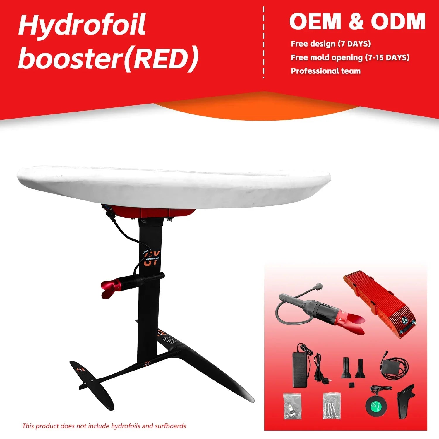21700-13S3PFoil drive   carbon aluminum electric booster foilboard 3000w power assist surfboard surfing thruster hydrofoil efoil