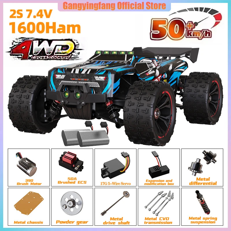 SG116 9522PRO 85KM/H High Speed ​​RC Car Brushless 4WD Off-Road Drift Remote Control Car 1:16 Professional Racing Cars vs SG116MAX