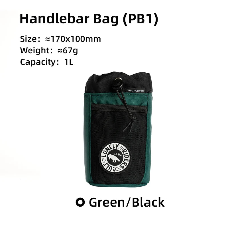 C-HOLD Bike Handlebar Stem Bag Water Bottle Bicycle Bag Snack Storage Bikepacking Touring Commuting Insulated Kettle Pouch