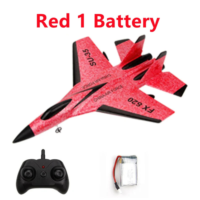 FX620 RC Plane Toy Cessna 150m Jet Su35 Electric Foam Flyer Remote Control Hawker Glider Airplane Model 2.4G Hand Throw Wingspan