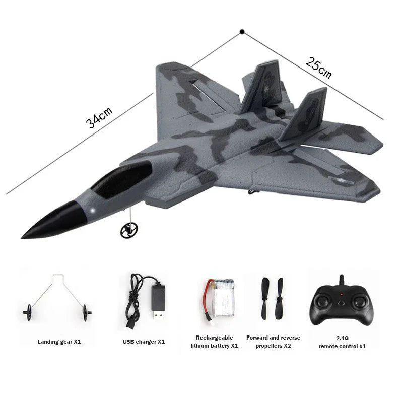 Remote Control Fighter Fx-622 Anticollision Radio Airplane 2.4G Rc Glider Epp Foam Model Boys Electric Toy for Children's Gift