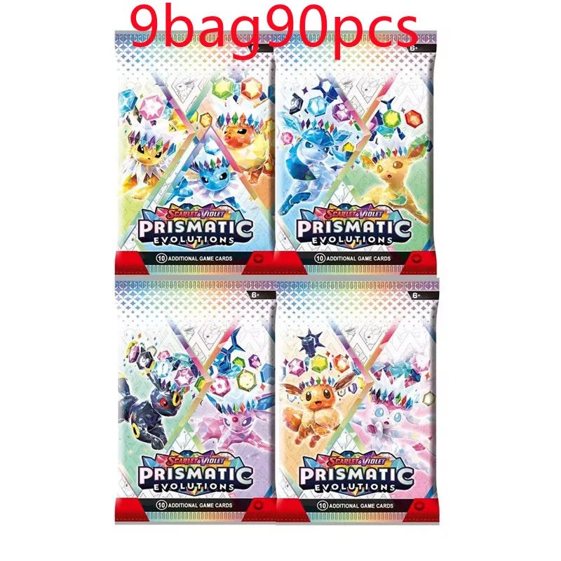 360 Pcs Pokemon Card Journey Together Prismatic Evolutions 151Ultra Prism English Booster  Stellar Crown Battle Transaction Card