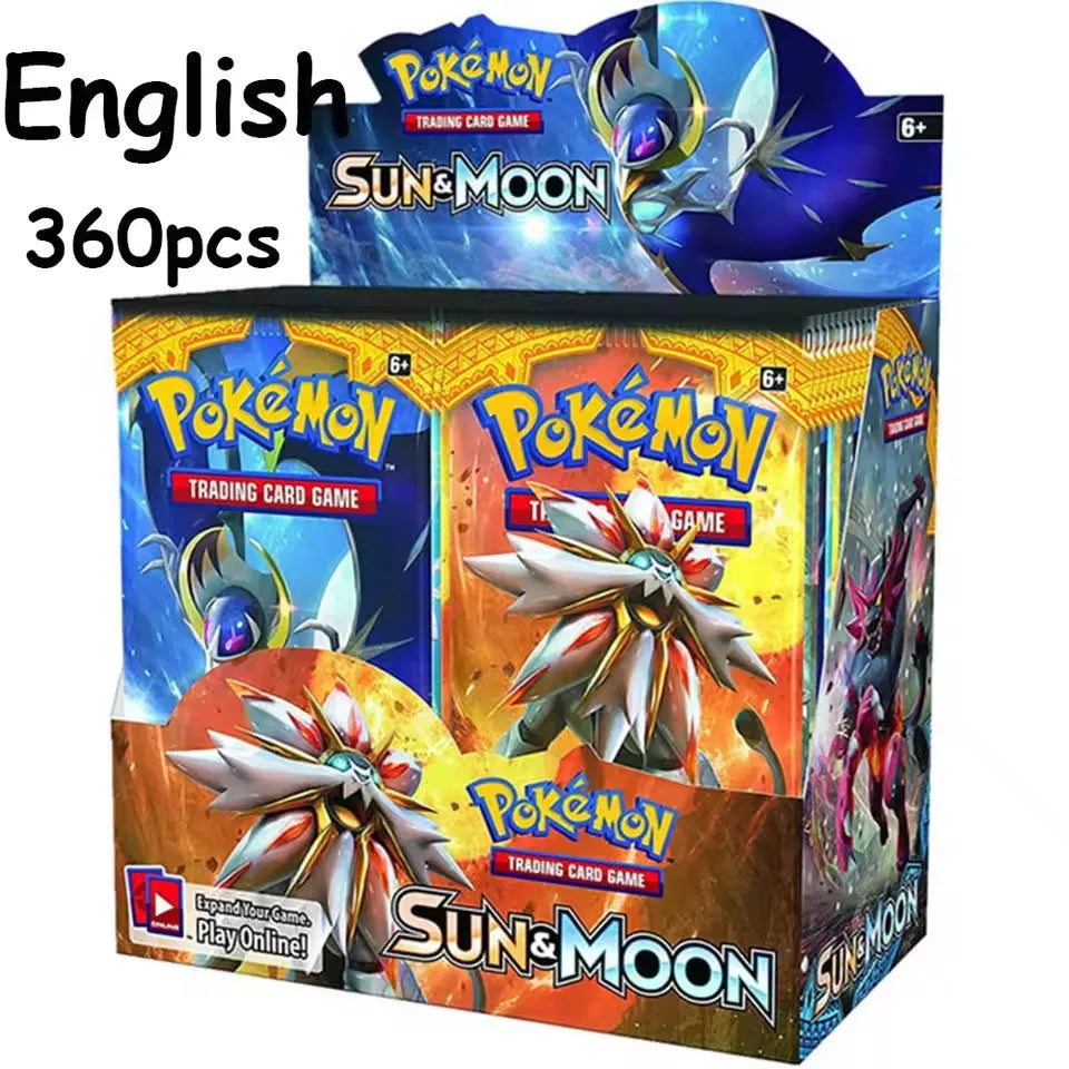 NEW 360PCS Pokemon Card White Flare Black Bolt Prismatic SPARKS Scarlet Violet 151 English Booster Battle Transaction Gift